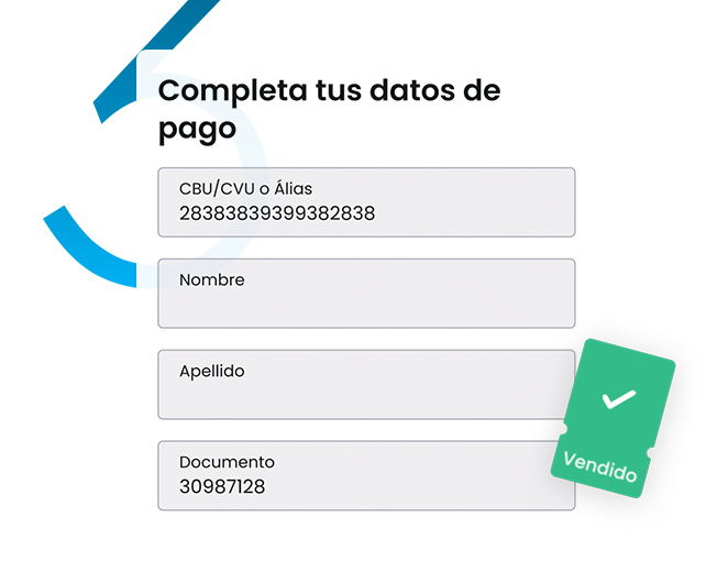 ¡Listo! Recibe el pago